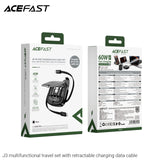 Acefast J3 Multi Function Travel Set With Retractable Charging Data Cable