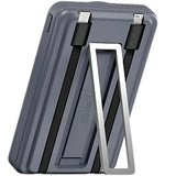 (3C Ver.)XPower M10R 7in1 10000mAh PD 3.0 Built-in Type-C PD / Lightning Cable + Wireless Charging + Power Bank with Stand