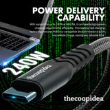 thecoopidea Flex Ultra 1.2m SR USB C to C 240W Cable