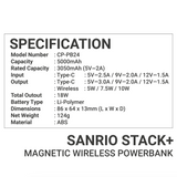 thecoopidea Sanrio STACK+ Magnetic Wireless 5000mAh Powerbank