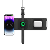 SwitchEasy TrioCharge Portable 3-in-1 Folding Charger - Black