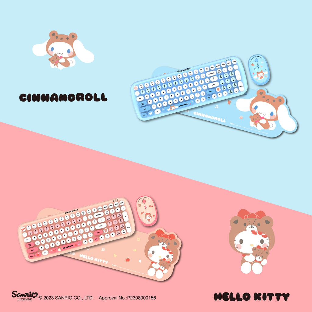 New Arrival 2023 ] thecoopidea Sanrio TAPPY+ Wireless Keyboard