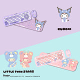 [New Arrival 2023 ] thecoopidea Sanrio TAPPY+ Wireless Keyboard & Mouse Set - Little Twin Star /Kuromi /Hello Kitty/Cinnamoroll