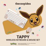 thecoopidea Pokémon TAPPY Wireless Keyboard & Mouse Set Pikachu Eevee Snorlax