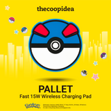 thecoopidea Pokemon Wireless Charging Pad Poke Ball Great Ball Ultra Ball