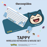 thecoopidea Pokémon TAPPY Wireless Keyboard & Mouse Set Pikachu Eevee Snorlax