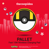 thecoopidea Pokemon Wireless Charging Pad Poke Ball Great Ball Ultra Ball