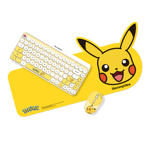 thecoopidea Pokémon TAPPY Wireless Keyboard & Mouse Set Pikachu Eevee Snorlax