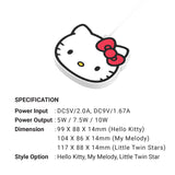 thecoopidea x Sanrio Hello Kitty My Melody Little Twin Stars Wireless Charging Pad Limited Edition