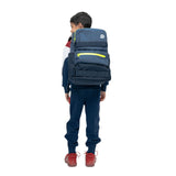 GRAFTON Series Ergonomic School Bags for Primary School Pupils - Charcoal/ Neon Green