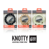 TORRII KNOTTY 6mm Rope Phone Strap compatible with most Phones and Case