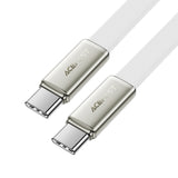 Acefast C24-03 Ultra-Thin Charging Data Cable USB-C to USB-C 60W (1.2m) - White