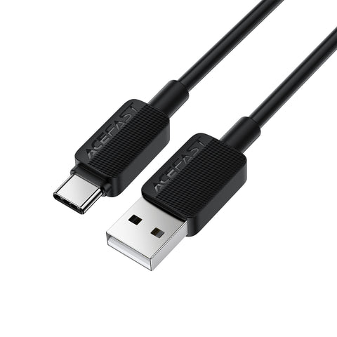 Acefast C26-04 USB-A to USB-C PVC Charging Data Cable (1.2m) - Black