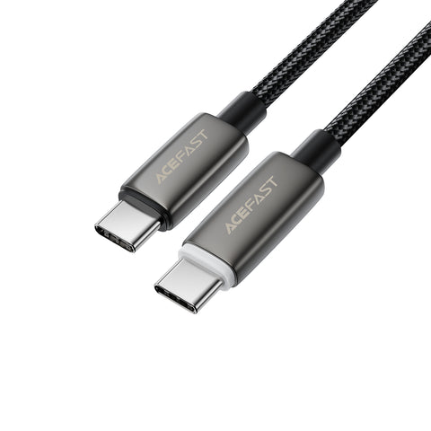 Acefast C23-03 USB-C to USB-C 60W Intelligent Power-Off Charging Data Cable (1.2m) - Black