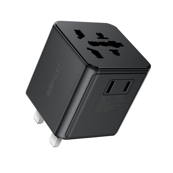 Acefast Z11 Global Travel AC Conversion Adapter - Black