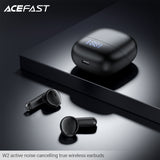 Acefast W2 Active Noise Cancelling True Wireless Eearbuds - Black