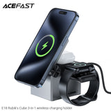 Acefast E18 3 in 1  Desktop Fast Wireless Charger Holder