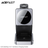 Acefast E20 desktop 3-in-1 Wireless Charging Holder - Black