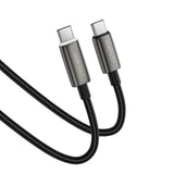 Acefast C23-03 USB-C to USB-C 60W Intelligent Power-Off Charging Data Cable (1.2m) - Black
