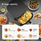 GAABOR AIR FRYER 8L BLACK AF-80T01A