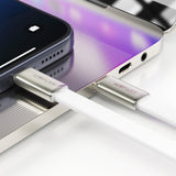 Acefast C24-03 Ultra-Thin Charging Data Cable USB-C to USB-C 60W (1.2m) - White