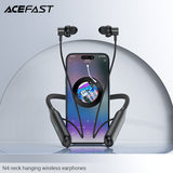 Acefast N4 Neck Hanging Wireless Earphones - Black