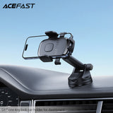 Acefast D57 One-Key Lock Car Holder For Dashboard And Windshield