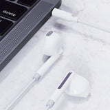 Acefast L14 3.5mm Semi-In-Ear Wired Earphones With Mic - White