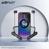 Acefast N8 Neck Hanging Wireless Earphones - Black