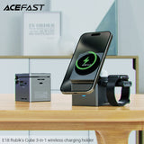 Acefast E18 3 in 1  Desktop Fast Wireless Charger Holder
