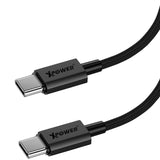 XPower CC60B 1.2m Aluminium Alloy 60W Type-C to Type-C Sync & Charge Cable