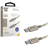 XPower CC60B 1.2m Aluminium Alloy 60W Type-C to Type-C Sync & Charge Cable