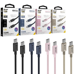 XPower CC60B 1.2m Aluminium Alloy 60W Type-C to Type-C Sync & Charge Cable