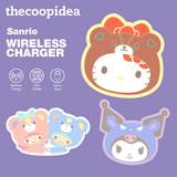 [New Arrival 2023] thecoopidea X Sanrio PALLET  Wireless Charging Pad - Little Twin Stars/ Kuromi /Hello Kitty/Cinnamoroll