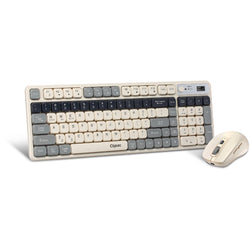 Cliptec RZK533 Dual Mode Wireless Multimedia Silent Keyboard And Mouse Combo Set - Blue