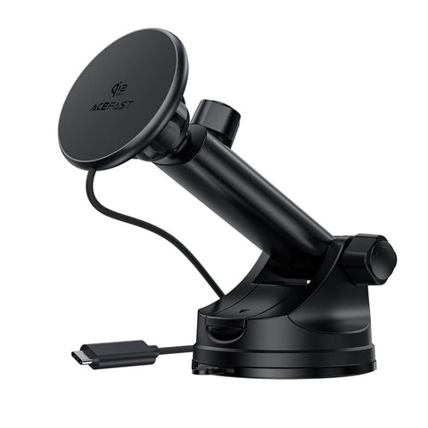 Acefast E52 QI2 25W Magnetic Wireless Charging Car Holder For Dashboard - Black