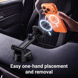 Acefast E52 QI2 25W Magnetic Wireless Charging Car Holder For Dashboard - Black