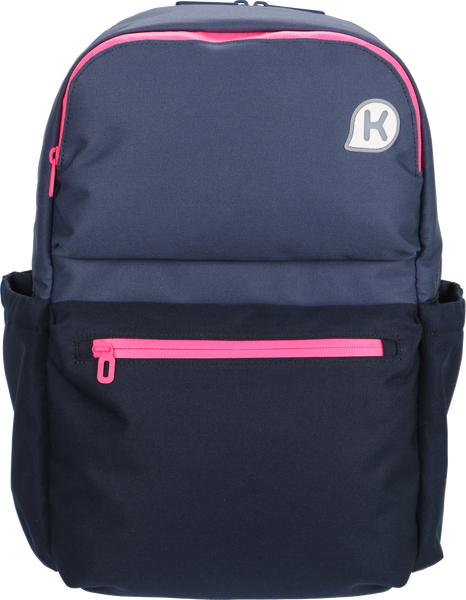 KAGS GRAFTON 2 Series Ergonomic School Bags for Primary School Pupils - Charcoal/ Shocking Pink