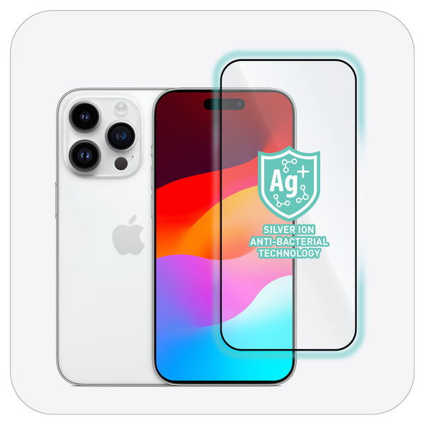 TORRII BODYGLASS for iPhone 15 Pro (6.1")/  iPhone 15 Pro Max (6.7")  Anti-bacterial Coating - Clear