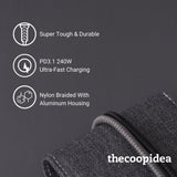 thecoopidea Flex Ultra 1.2m SR USB C to C 240W Cable