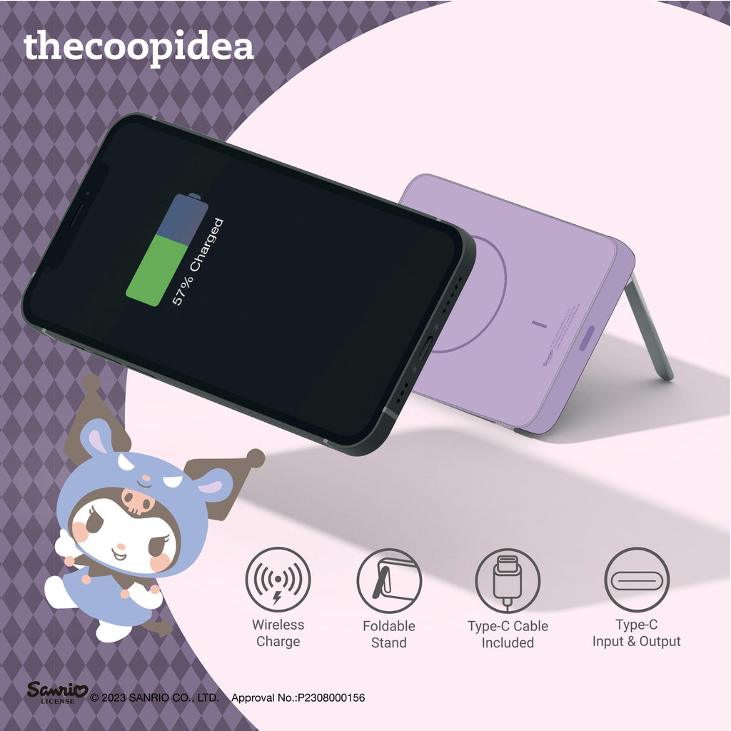 thecoopidea Sanrio STACK+ Magnetic Wireless 5000mAh Powerbank – McBay ...
