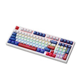 Cliptec RGK933 USB Mechanical Illumination Backlit Office Gaming Keyboard (97 Keys) - White/Blue