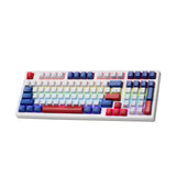 Cliptec RGK933 USB Mechanical Illumination Backlit Office Gaming Keyboard (97 Keys) - White/Blue