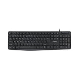 Cliptec RZK251 Primo USB Standard Keyboard (104 Keys) - Black