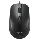 Cliptec RZK262 USB 104 Keys Keyboard And 2400DPI Silent Mouse Combo Set - Black