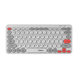 Cliptec RZK530 Dual Mode Rechargeable Wireless Multimedia Silent Keyboard - Grey