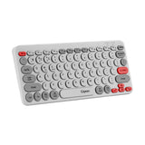 Cliptec RZK530 Dual Mode Rechargeable Wireless Multimedia Silent Keyboard - Grey