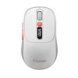 Cliptec RZS641 Dual Mode 3200DPI Rechargeable Silent Wireless Mouse With Digital Display