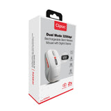 Cliptec RZS641 Dual Mode 3200DPI Rechargeable Silent Wireless Mouse With Digital Display