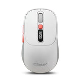 Cliptec RZS641 Dual Mode 3200DPI Rechargeable Silent Wireless Mouse With Digital Display